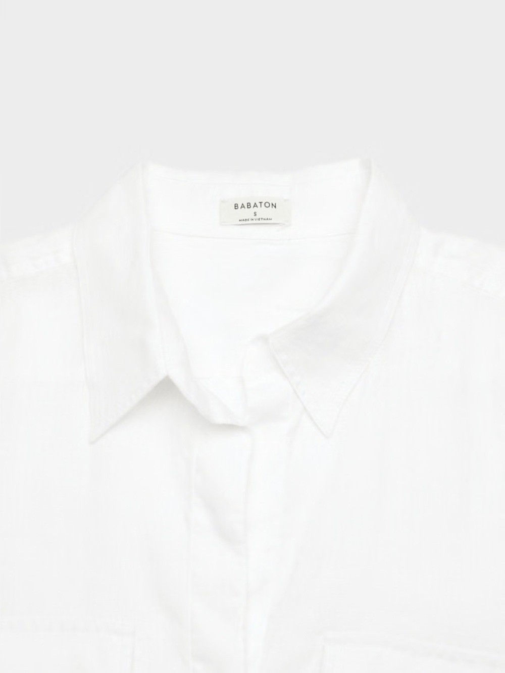 ARITZIA BABATON 100% Linen Utility Button Down White Shirt - Picture 7 of 10